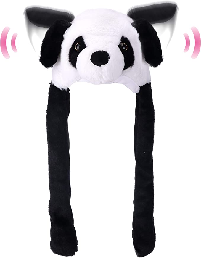 Photo 1 of Cuteoy Animal Hat Plush Ears Moving Jumping Dress Up Cosplay Party for Kids