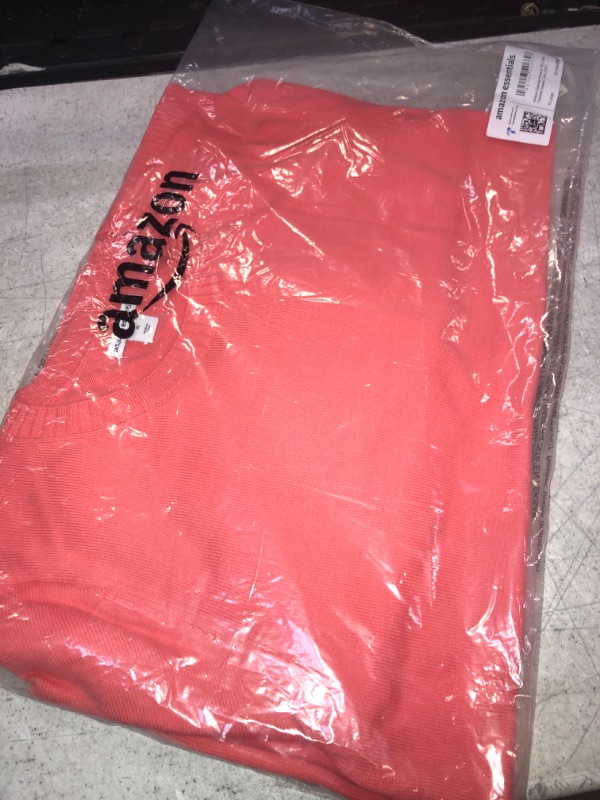 Photo 2 of Amazon Essentials Women's 100% Cotton Crewneck Sweater , CORAL , SIZE XL 