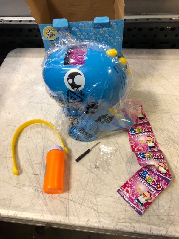 Photo 2 of Bakeling Bubble Machine,2 in 1 Bubble Gun,180° Rotated Bubbles for Kids,Foam Machine Bubble Machine for Kids Bubble Machine for Toddlers 1-3 Bubble Blower with Bubble Liquid,Bubble Machine for Parties