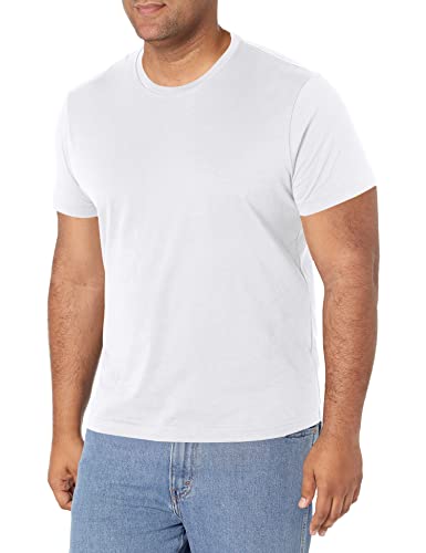 Photo 1 of Goodthreads Men's Slim-Fit Short-Sleeve Cotton Crewneck T-Shirt, White, Small