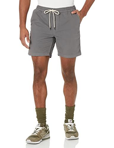 Photo 1 of Goodthreads Men's Slim-Fit 7" Pull-on Comfort Stretch Canvas Short, Grey, XX-Large