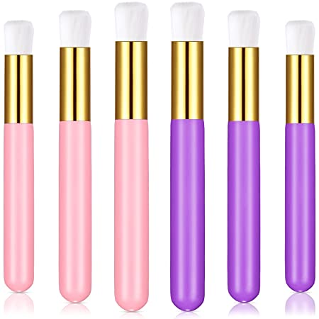 Photo 1 of 30 Pieces Lash Shampoo Brushes, Eyelash Extension Cleansing Brush Peel Off Blackhead Remover Tool Nose Pore Deep Cleaning Brush Cosmetic Lash Cleanser Brush Facial Cleansing Brushes (Purple, Pink)