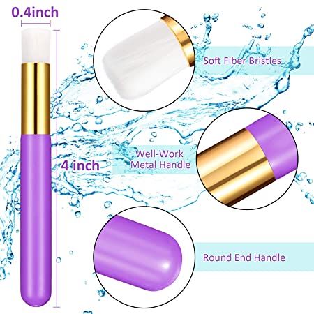 Photo 1 of 30 Pieces Lash Shampoo Brushes, Eyelash Extension Cleansing Brush Peel Off Blackhead Remover Tool Nose Pore Deep Cleaning Brush Cosmetic Lash Cleanser Brush Facial Cleansing Brushes (Purple, Pink)