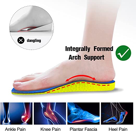 Photo 2 of 3D Printed Arch Support Insoles 3D Printed Insoles Support Pain Relief Orthotics, Designed for Men and Women with Technology to Distribute Weight and Absorb Shock with Every Step 9.65in-- Factory Seal