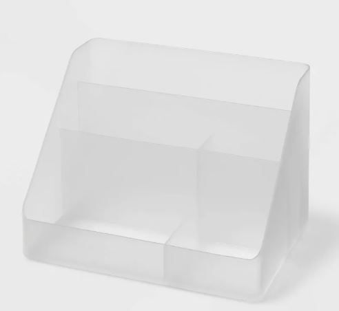 Photo 1 of Medium Plastic Desk Organizer Clear - Brightroom™