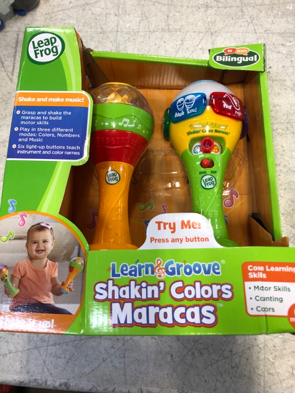 Photo 2 of LeapFrog Learn & Groove Shakin' Colors Maracas,Multicolor box damage 