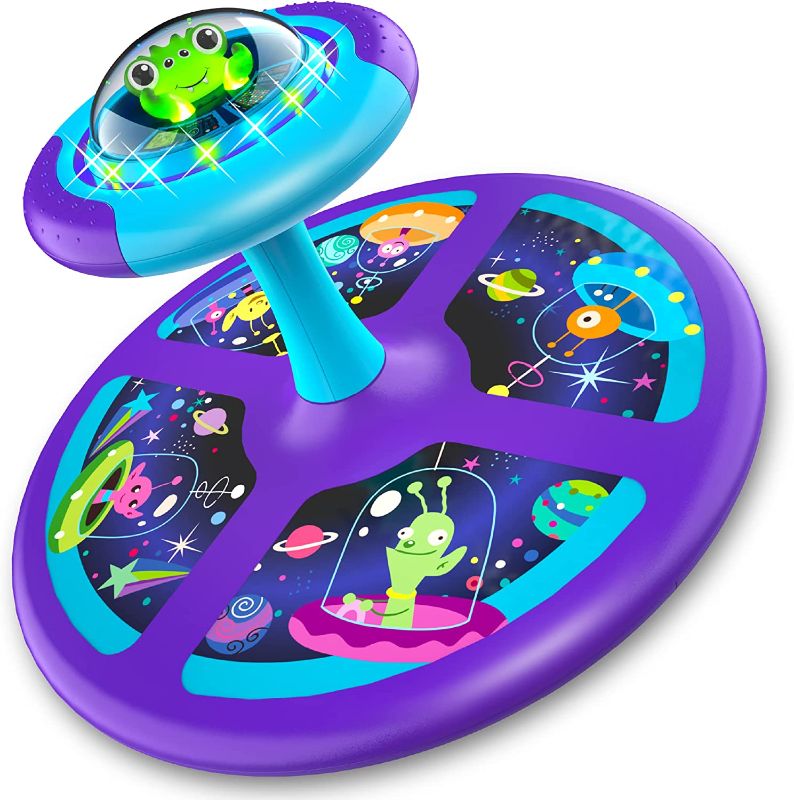 Photo 1 of MindSprout Light-Up Space Twister | 360° Sit Twist and Spin, Toddler Toys Age 2, 3, 4, 5, Birthday for Boy Girl, 18 Months +, LED Lights, Kids Toy Indoor or Outdoor for 2 Year Old (Patent Pending)
