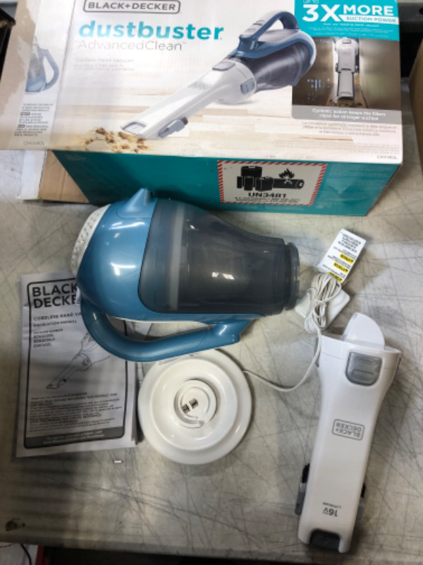 Photo 2 of BLACK+DECKER dustbuster AdvancedClean Cordless Handheld Vacuum (CHV1410L)