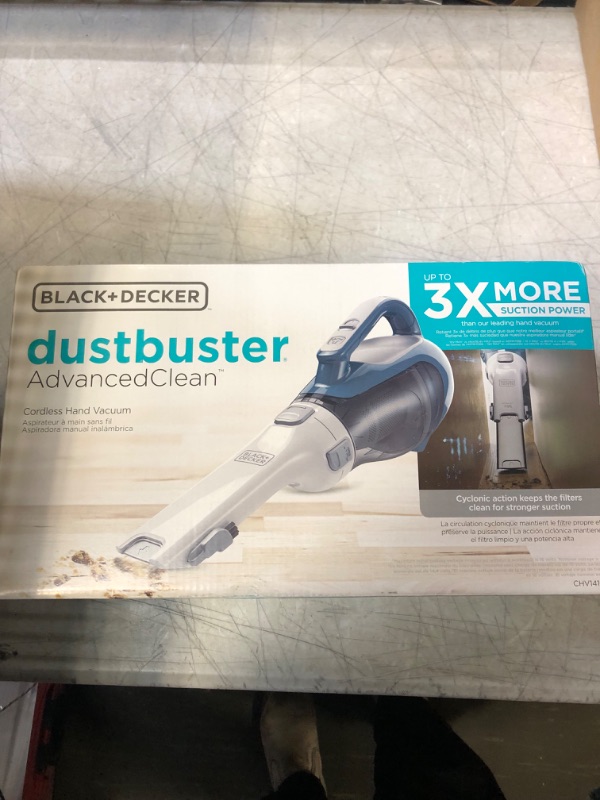 Photo 3 of BLACK+DECKER dustbuster AdvancedClean Cordless Handheld Vacuum (CHV1410L)