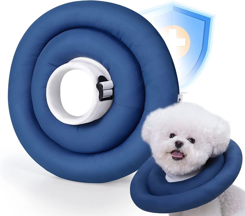 Photo 1 of 14in---Dog Cone Collar Water-Resistant Soft Cone for Dogs After Surgery Adjustable 