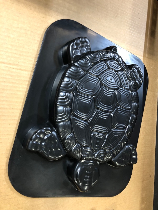 Photo 2 of 15.75 "x 13.39" x 1.5 "  HapWay Turtle Shape Stepping Stone Mold, Tortoise Concrete Cement Mould Walk Maker, DIY Personalized Manual Garden Lawn Pathmate Paving Pavement Paver