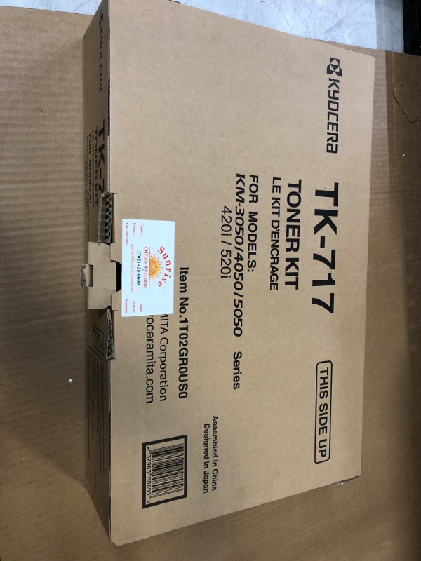 Photo 2 of New Mita-Kyocera TK-717 TK-717 OEM Toner Cartridge: Black Yields 34,000 Pages