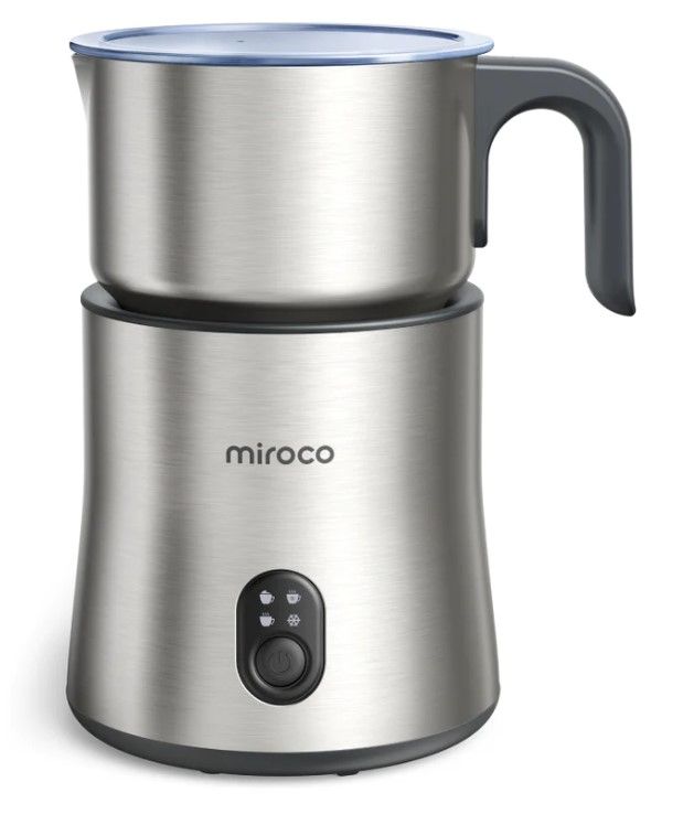 Photo 1 of Miroco Detachable Milk Frother, 4 in 1 Automatic Stainless Steel Milk Steamer
