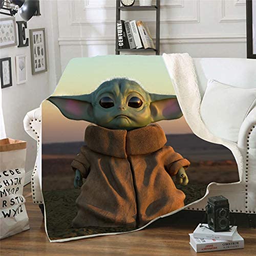 Photo 1 of 3D Baby Alien Throw Blanket,Ultra Soft Blanket Cozy Warm and Hypoallergenic Washable Couch or Bed Throws Birthday Gift (B,59*51)

