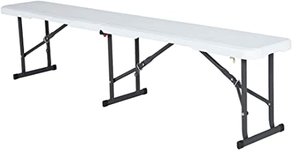 Photo 1 of Byliable Folding Table 6ft Portable Heavy Duty Plastic 29.1"D x 70.8"W x 29.1"H
