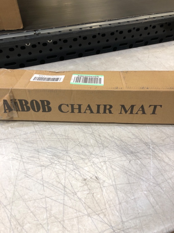 Photo 3 of AiBOB Office Chair Mat for Hardwood Floors, 36 X 48 in, Heavy Duty Floor Mats for Computer Desk, Easy Glide for Chairs, Flat Without Curling, Clear 48'' x 36'' Rectangle Clear