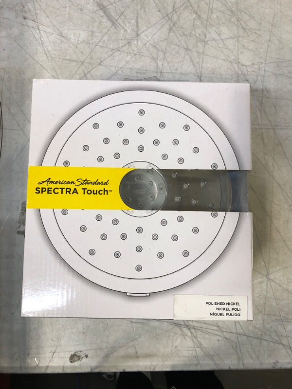 Photo 2 of American Standard 9038374.013 Spectra+ Touch 4-Function Shower Head, 1.8 GPM, Polished Nickel
