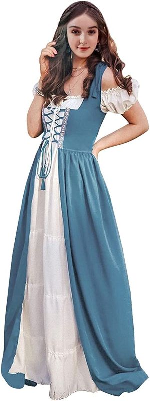 Photo 1 of Abaowedding Renaissance Dress Women Medieval Dress Medieval Costumes Women , French Blue 2XL/3XL
