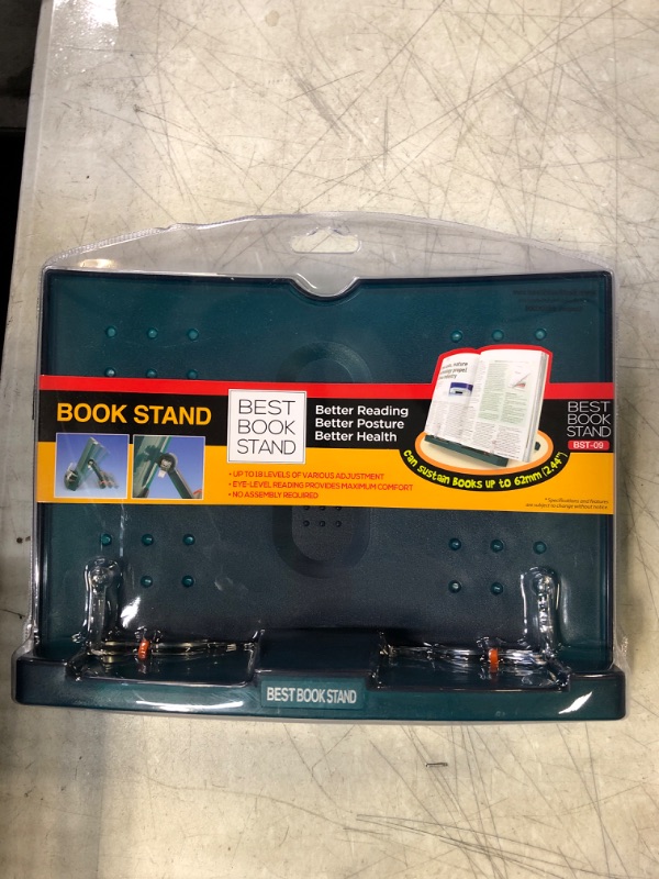 Photo 2 of Actto BST-09 Green Portable Reading Stand/Book Stand Document Holder (180 Angle Adjustable)
