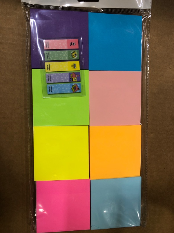 Photo 3 of (8 Pack) Sticky Notes 3 x 3 in , 8 Colors Post Self Sticky Notes Pad Its , Bright Post Stickies Colorful Sticky Notes for Office, Home, School, Meeting, 84 Sheets/pad
