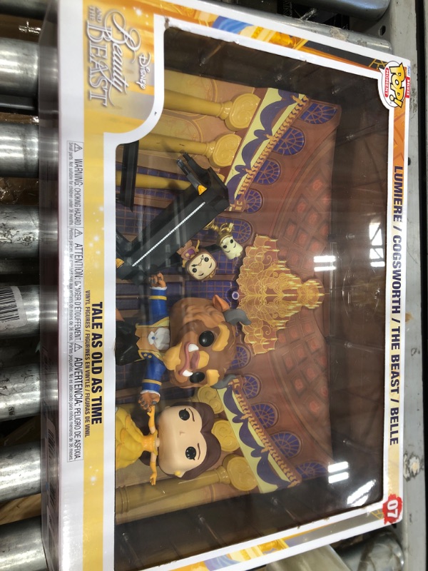 Photo 2 of ***SEE NOTES***Funko Pop! Moments Deluxe: Beauty and The Beast - Tale As Old As Time, Lumiere, Cogsworth, The Beast, Belle