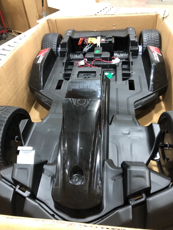 Photo 2 of **PARTS ONLY, NON-REFUNDABLE**
ELEMARA Electric Go Kart for Kids, 12V 2WD Battery Powered Ride On Cars, Dark Red