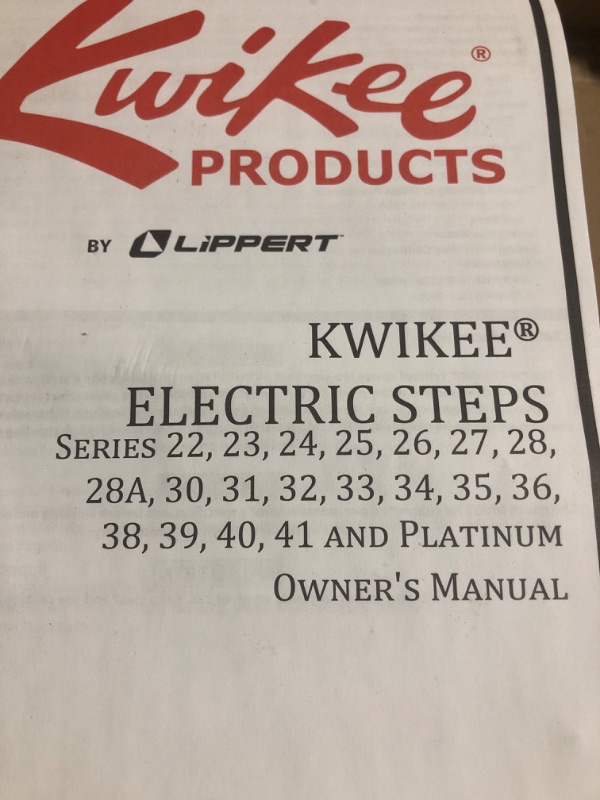 Photo 8 of * important * read clerk notes *
Kwikee 25 Series Triple 12V Electric RV Step Assembly, 8" Rise, 300 lbs. Heavy-Gauge Steel, Logic Control Unit