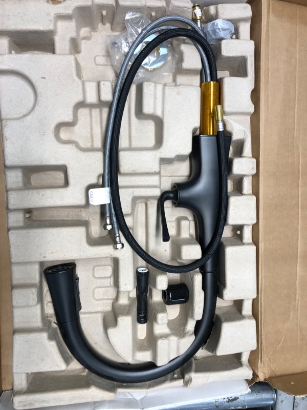 Photo 2 of ***Parts Only***Kohler Graze Pull Down Kitchen Faucet, Kitchen Sink Faucet with Pull Down Sprayer, Matte Black, K-22062-BL
