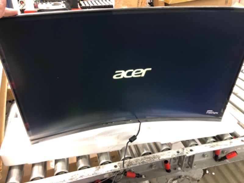 Photo 2 of Acer Nitro 31.5" FHD 1920 x 1080 1500R Curved PC Gaming Monitor | AMD FreeSync | 75Hz Refresh | 1ms VRB | VESA Mountable | Height, Tilt, Swivel Adjustable | 1 x HDMI 1.4 Port & VGA | XZ320QR bih,Black 31.5-inch