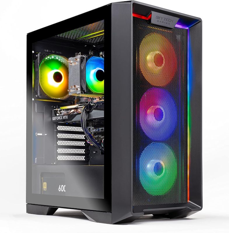 Photo 1 of **PARTS ONLY NON REFUNDABLE ** PC DOESNT CONNECT**
Skytech Gaming Nebula Gaming PC Desktop – Intel Core i5 12400F 2.5 GHz, RTX 3050, 1TB NVME SSD, 16G DDR4 3200, 600W Gold PSU, AC Wi-Fi, Windows 10 Home 64-bit

