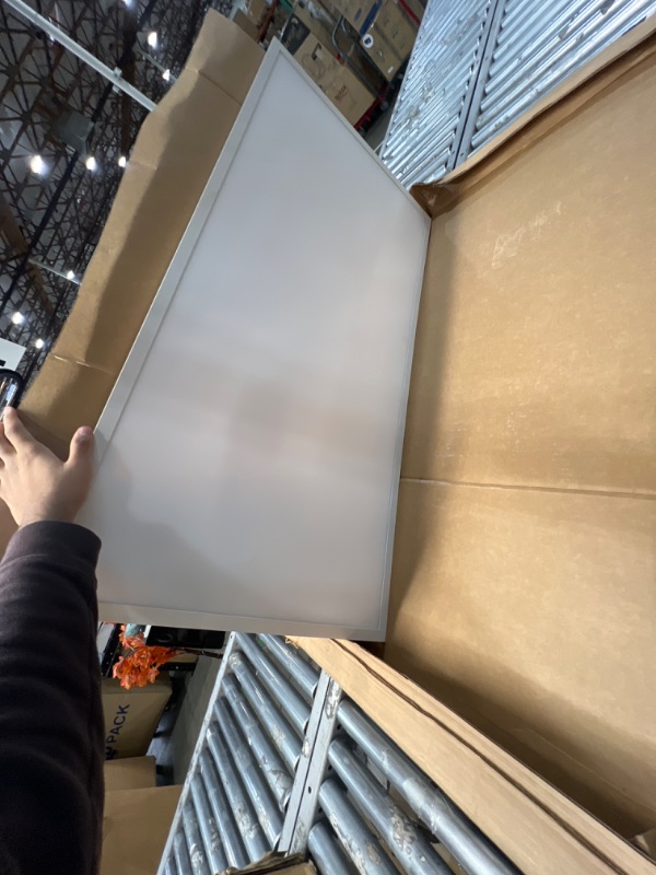 Photo 1 of Metalux RT24FP Integrated LED White Flat Panel Troffer Light Fixture, 2' x 4'