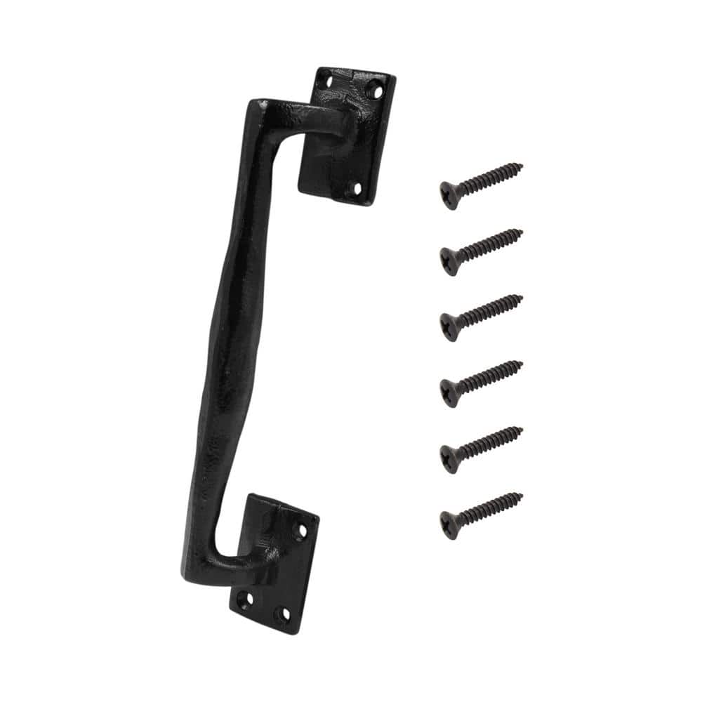 Photo 1 of 2 Pack Everbilt Black Iron Heavy Duty Door Pull
