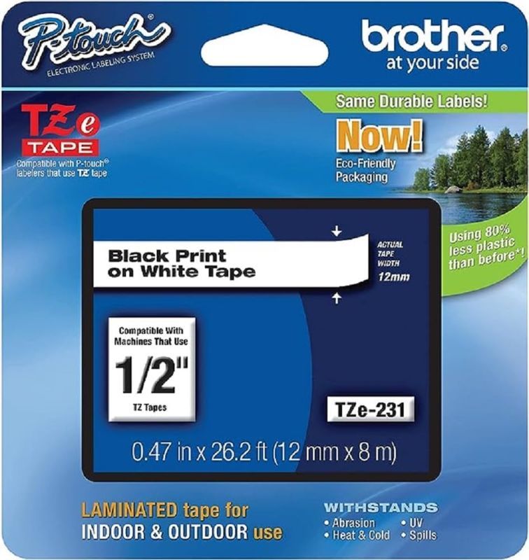 Photo 1 of Brother P-Touch TZe Tape