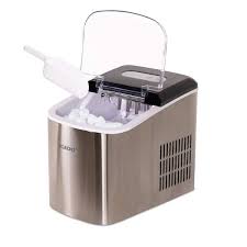 Photo 1 of 26 lb. Portable Ice Maker in Stainless Steel
