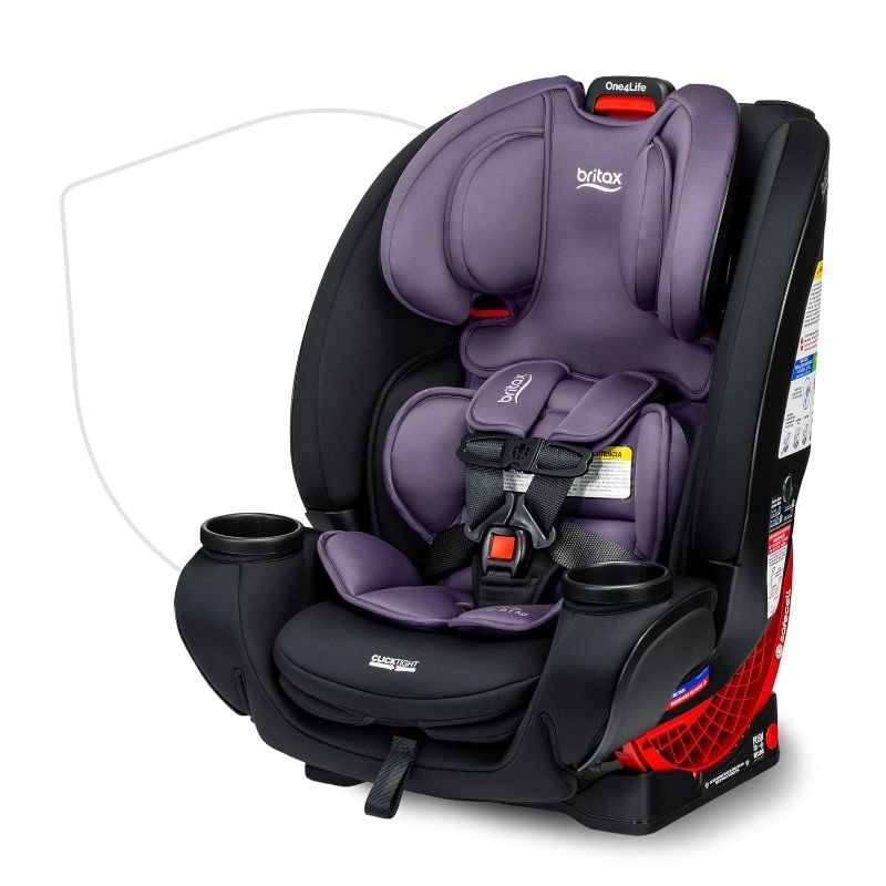 Photo 1 of Britax One4Life Convertible Car Seat, 10 Years of Use from 5 to 120 Pounds, Converts from Rear-Facing Infant Car Seat to Forward-Facing Booster Seat, Machine-Washable Fabric, Iris Onyx
