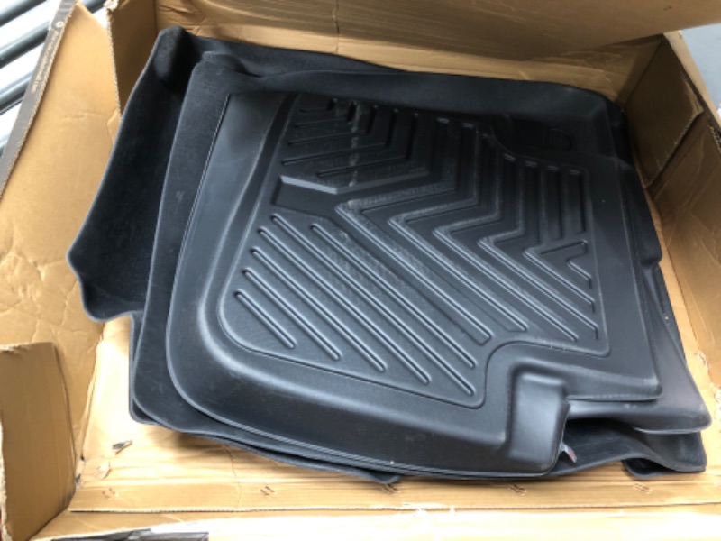 Photo 2 of YITAMOTOR Floor Mats Compatible with Honda Accord, Custom fit Floor Liners for 2013-2017 Honda Accord Sedans, 1st & 2nd Row All Weather Protection, Black 2013-2017 Accord