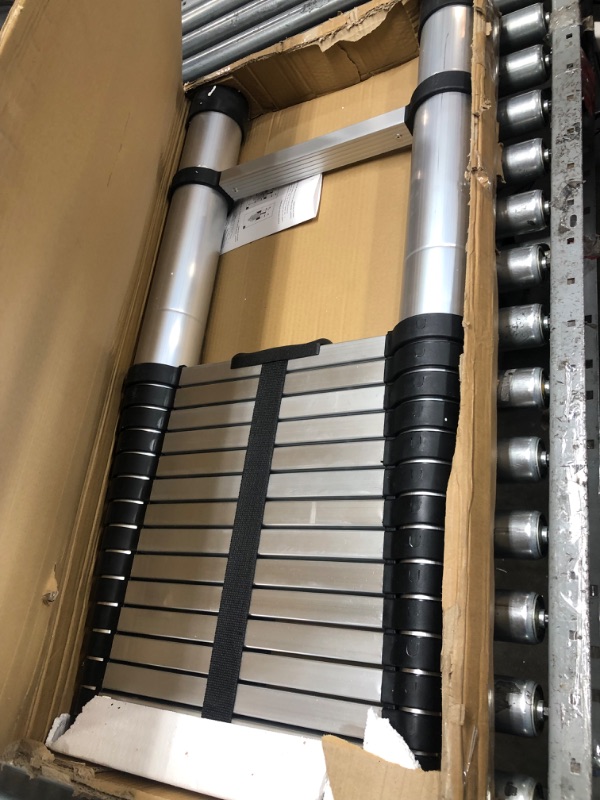 Telescoping Extension Ladder 14.5 FT, Folding Telescopic Aluminum