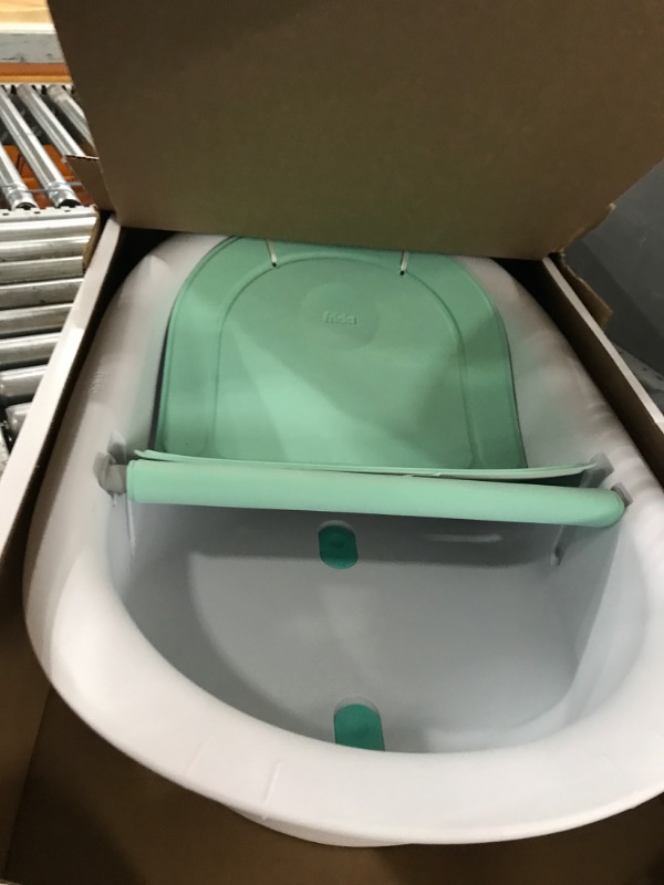 Photo 2 of 4-in-1 Grow-with-Me Bath Tub by Frida Baby Transforms Infant Bathtub to Toddler Bath Seat with Backrest for Assisted Sitting in Tub