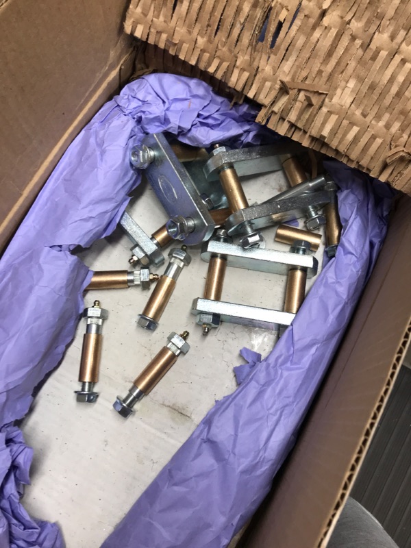 Photo 1 of MORryde 213.3008 UO12-021 Heavy Duty Shackle Upgrade Kit, Stock/Equaflex 3-1/8" Shackles - Tandem Axle Stock or Equaflex Suspension / Tandem Axle