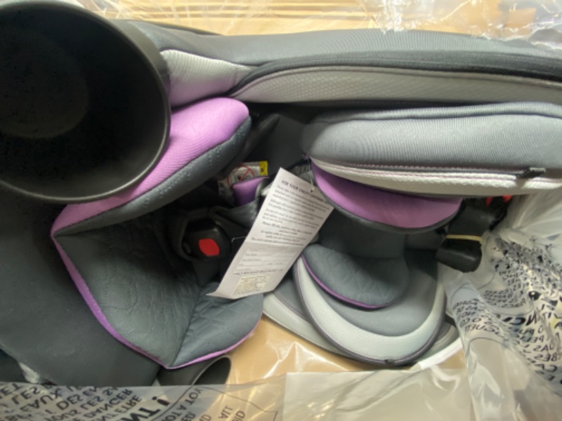 Photo 2 of Evenflo Revolve360 Slim 2-in-1 Rotational Car Seat with Quick Clean Cover (Sutton Purple)
