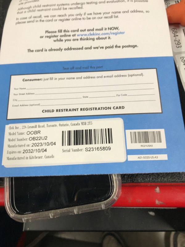 Photo 1 of Clek Oobr Child Safety Booster Car Seat (Pitch Black)