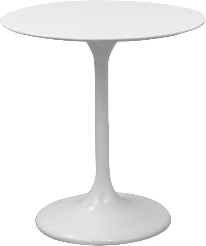 Photo 1 of ***Parts Only***Modway Lippa 47" Mid-Century Modern Dining Table with Round Top and Pedestal Base in White
