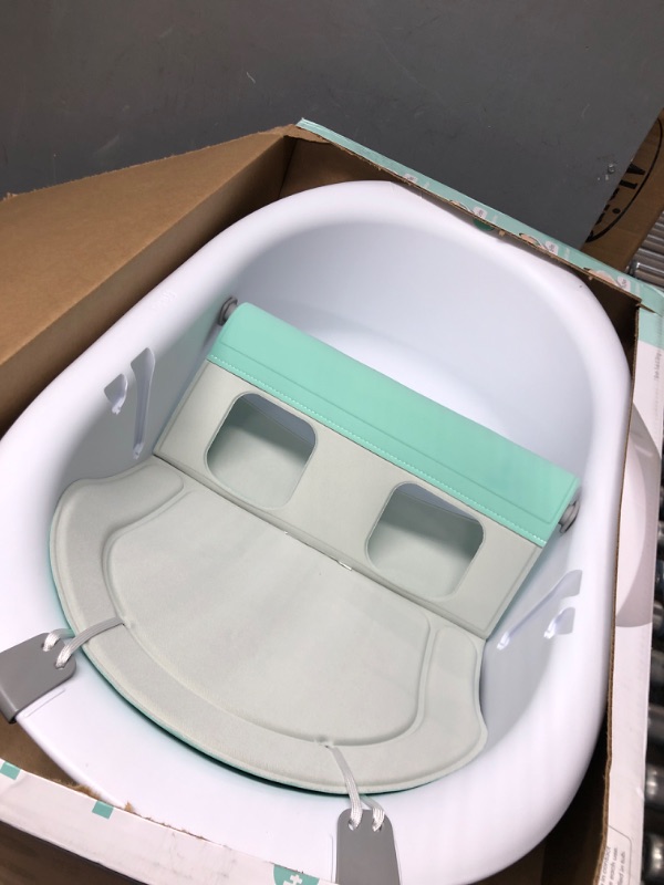 Photo 3 of 4-in-1 Grow-with-Me Bath Tub by Frida Baby Transforms Infant Bathtub to Toddler Bath Seat with Backrest for Assisted Sitting in Tub