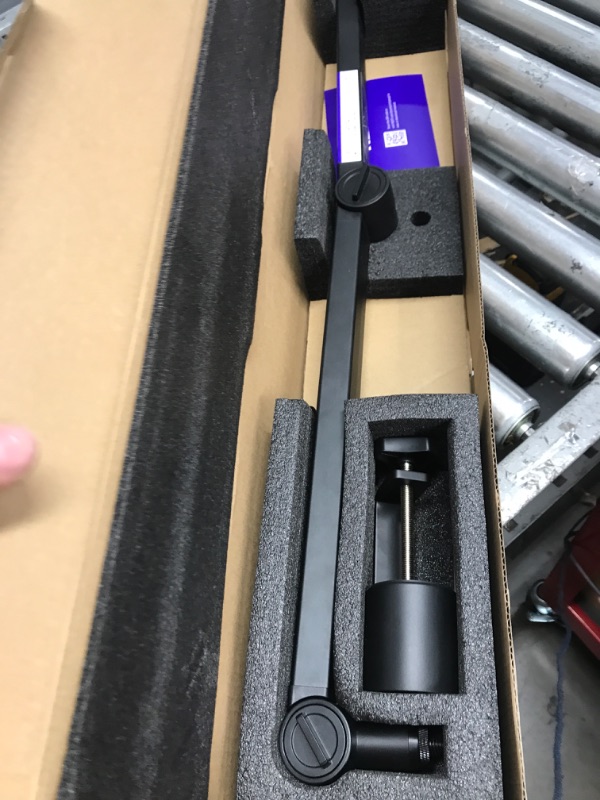 Photo 2 of NZXT Boom Arm - AP-BOOMA-B1 - Streaming Microphone Boom Arm - Discreetly Store USB & XLR Cables - Smooth and Silent - Cable Channel Covers - Black Black Boom Arm Microphone