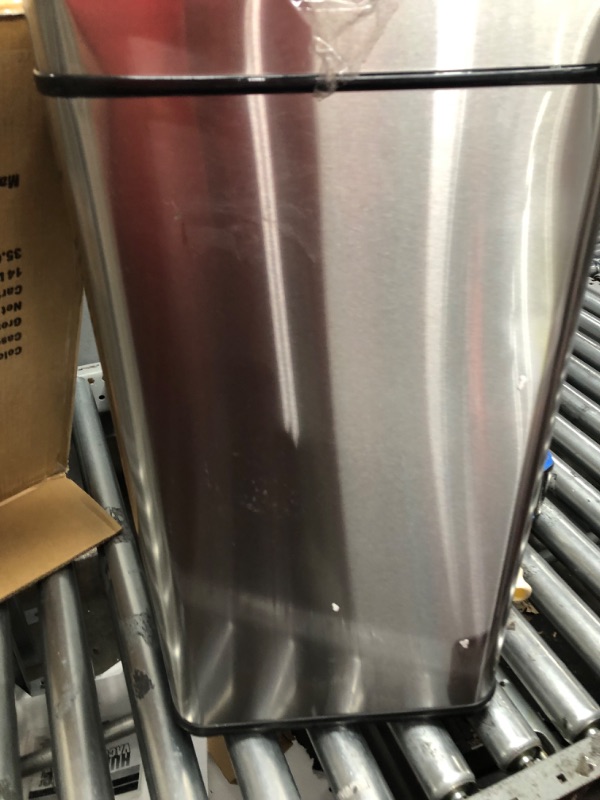 Photo 1 of 13 gallon stainless steel trash can 