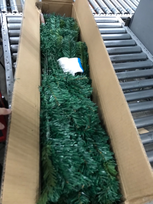 Photo 2 of 5FT Christmas Tree?Realistic Artificial Fir Pine Trees Suitable for Decorating Classrooms? Offices?and Family Xmas Party Decoration?Easy to Assemble Holiday Christmas Tree with Sturdy Metal Stand Green 5FT