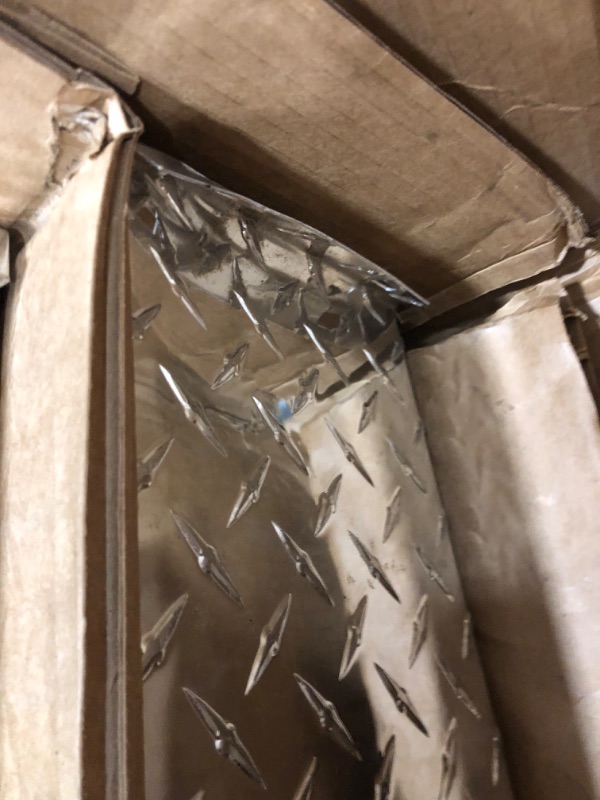 Photo 1 of BENT/DENTED Brute 80-CC121 Pro Series 121.5" Conduit Carrier Polished Aluminum Tool Box with Install Kit