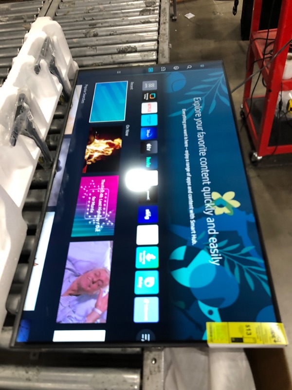 Photo 4 of SCRATCHED SCREEN**SAMSUNG 43-Inch Class QLED 4K Q60C Series Quantum HDR, Dual LED, Object Tracking Sound Lite, Q-Symphony, Motion Xcelerator, Gaming Hub, Smart TV with Alexa Built-in (QN43Q60C, 2023 Model) 43-Inch TV Only