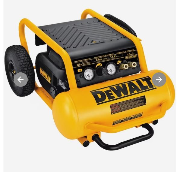 Photo 1 of (PARTS ONLY)DEWALT 4.5-Gallons Portable 225 Psi Horizontal Air Compressor
