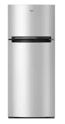 Photo 1 of Whirlpool 17.6-cu ft Top-Freezer Refrigerator (Monochromatic Stainless Steel)
